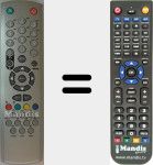 Replacement remote control for BSV29255DVBT
