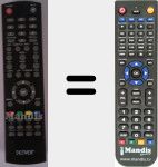 Replacement remote control for DMB110HD