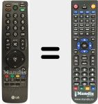 Replacement remote control for AKB69680408