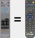 Replacement remote control for TM64 (631020001381)
