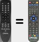 Replacement remote control for 2110