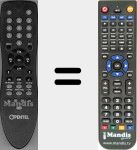 Replacement remote control for Opentel001