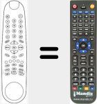 Replacement remote control for 5T1187