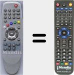 Replacement remote control for 21080027