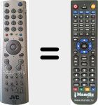 Replacement remote control for RM-C1895 (VE30034033)