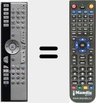 Replacement remote control for 40023398