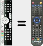 Replacement remote control for 50036965