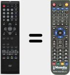 Replacement remote control for 076R0RA011