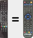 Replacement remote control for RC4845 (23063439)