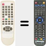 Replacement remote control for BT0366ACB