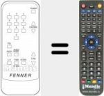 Replacement remote control for F SAT 6BE