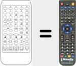 Replacement remote control for FULL DIGITAL 6500 ST