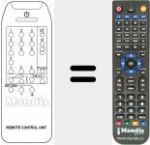 Replacement remote control for IR 3000
