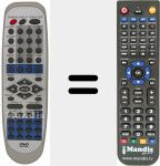 Replacement remote control for JX-2006 C