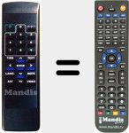 Replacement remote control for NBA-460