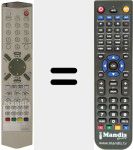 Replacement remote control for R-52C03