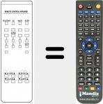 Replacement remote control for 076200F002