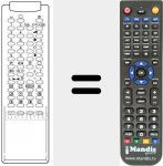 Replacement remote control for 3F14-00034-301