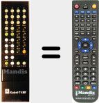Replacement remote control for SAHT 2000