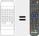 Replacement remote control for T 819