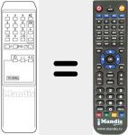 Replacement remote control for TC 125 SL