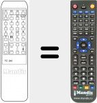 Replacement remote control for TC 344