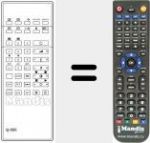 Replacement remote control for 75 5167