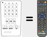 Replacement remote control for TT 4