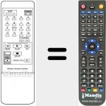Replacement remote control for VCR 55