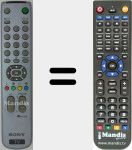 Replacement remote control for RM-889 (147617611)