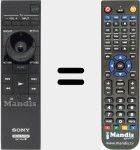 Replacement remote control for RMT-D304 (149288511)