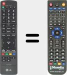 Replacement remote control for AKB72915206