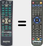 Replacement remote control for FXVS