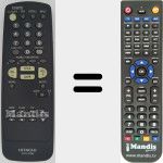 Replacement remote control for CLU-341U