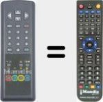 Replacement remote control for RC 2134.1