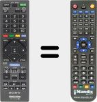 Replacement remote control for RM-YD093