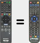 Replacement remote control for RMT-B105A