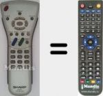 Replacement remote control for GA152WJSA (RRMCGA152WJSA)