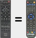 Replacement remote control for SE-R0285