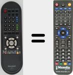 Replacement remote control for GA667WJSA (RRMCGA667WJSA)