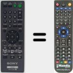 Replacement remote control for RMT-D187A (148700511)