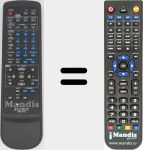 Replacement remote control for SRC745