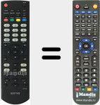 Replacement remote control for QT102