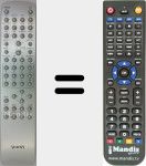 Replacement remote control for VIE005