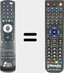 Replacement remote control for 2700HD