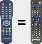Replacement remote control for DVB-153