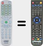 Replacement remote control for DVX601