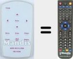 Replacement remote control for ERE-RC984