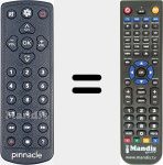 Replacement remote control for PINNA003