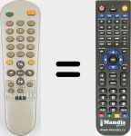 Replacement remote control for REMCON1841